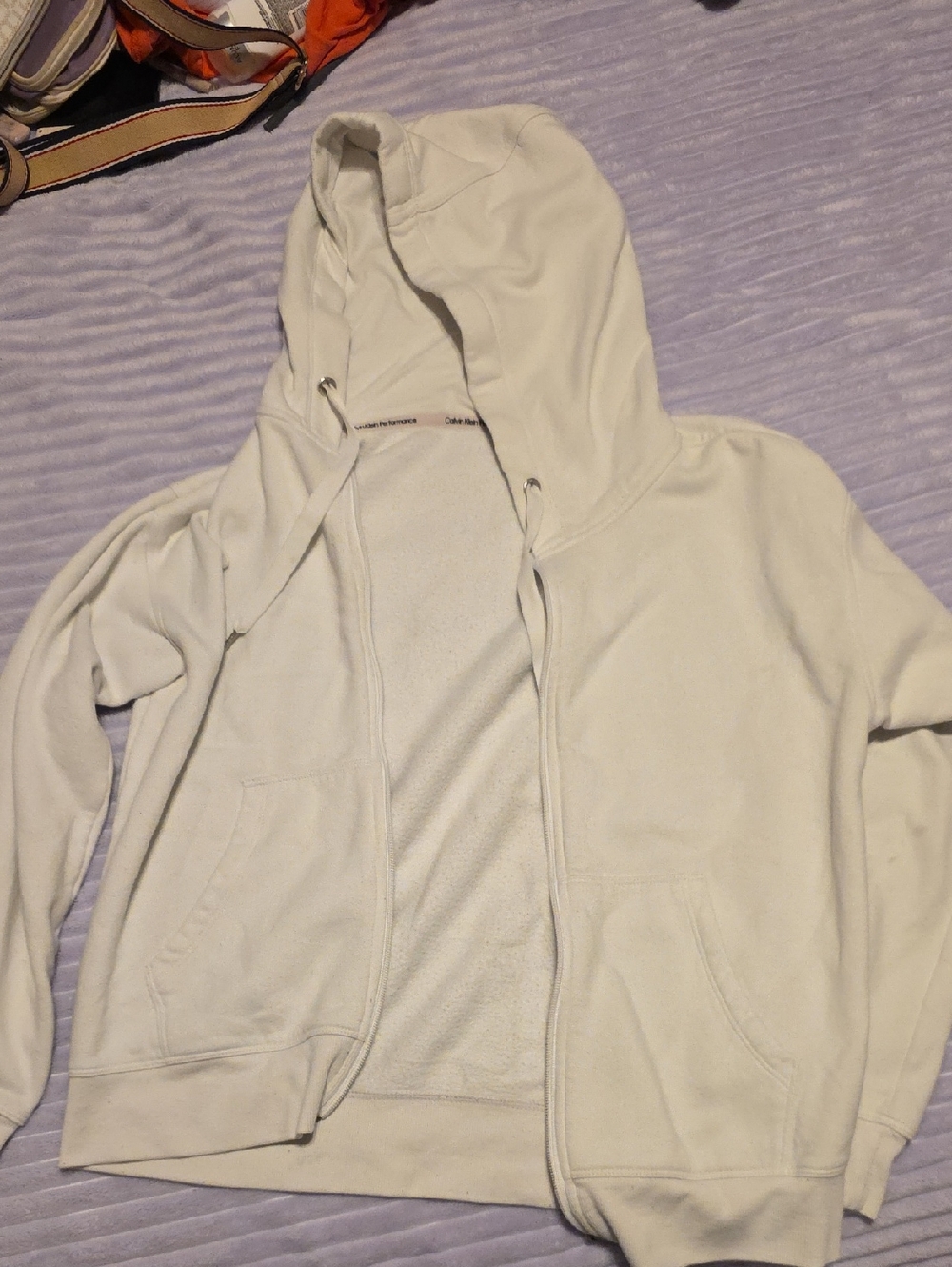 Calvin Klein Performance Cream/Off-White Hoodie